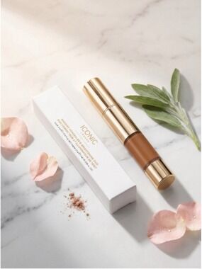 Iconic London Radiant Concealer Brightening Duo Neutral Tan NIB